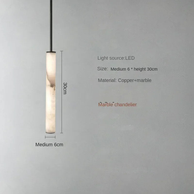 Consuelo Cylindre Albâtre Blanc Minimaliste