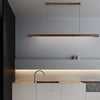 Suspension Barre Bois Naturel Minimaliste Design - Cuisine Chambre Salon — Linéo