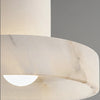 Suspension Anneaux Tissu Crème Minimaliste Design - Chambre Salon Cuisine — Fulgor