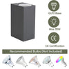 Thora Cylindre Aluminium Noir et Blanc Minimaliste B