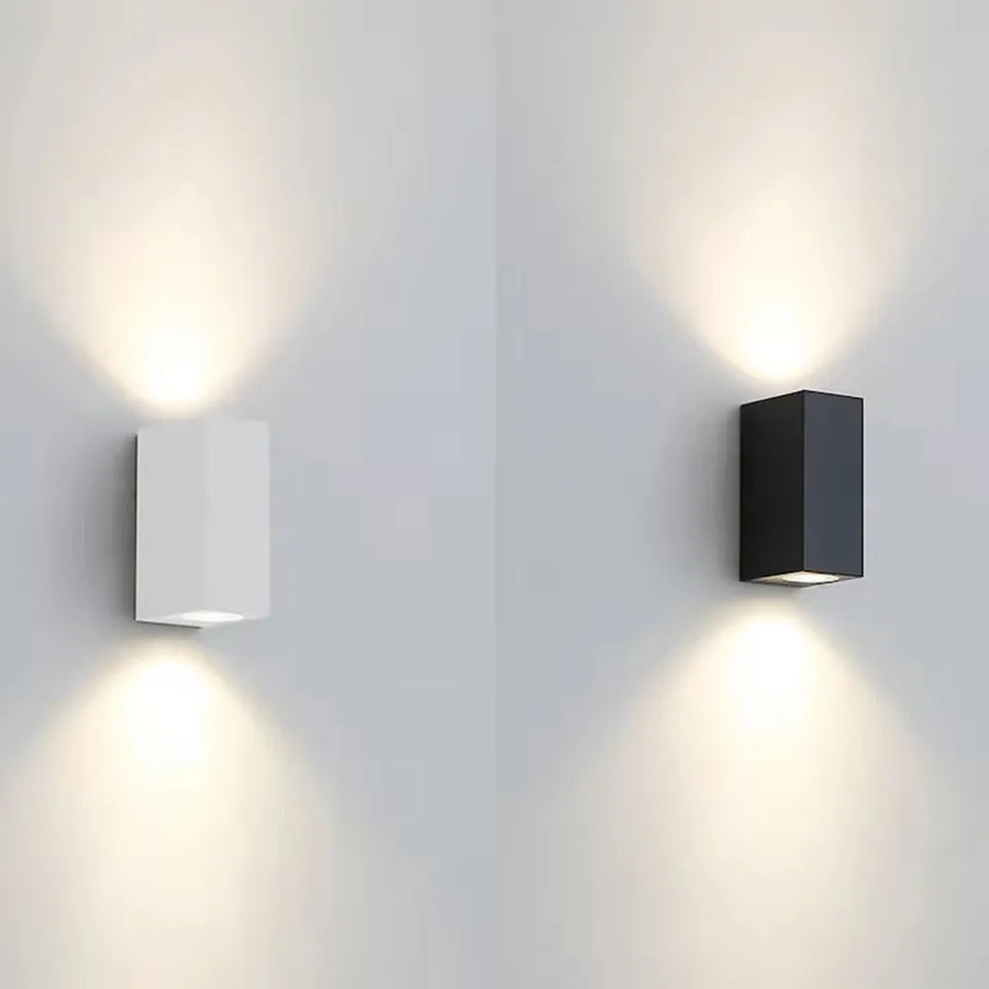 Thora Cylindre Aluminium Noir et Blanc Minimaliste B