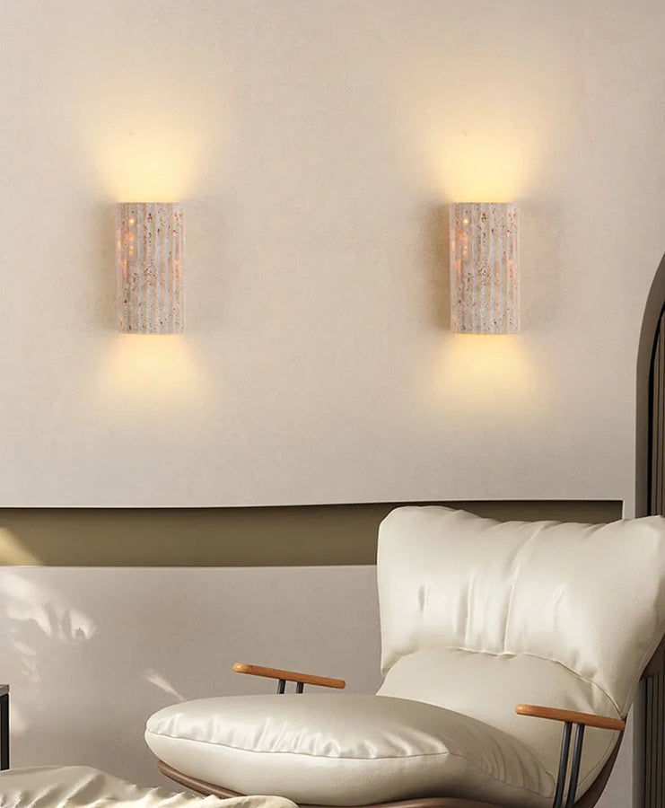 Fola Cylindre Pierre Beige Minimaliste