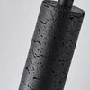 Suspension Cylindre Acier Noir Mat Minimaliste Design - Chambre Salon Cuisine — Vivace
