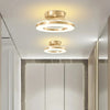 Plafonnier Anneaux Laiton Doré Minimaliste Design Moderne - Salon Salle à Manger Chambre — Ivoire