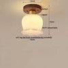 Lumio Vintage Verre Transparent et Bois Naturel
