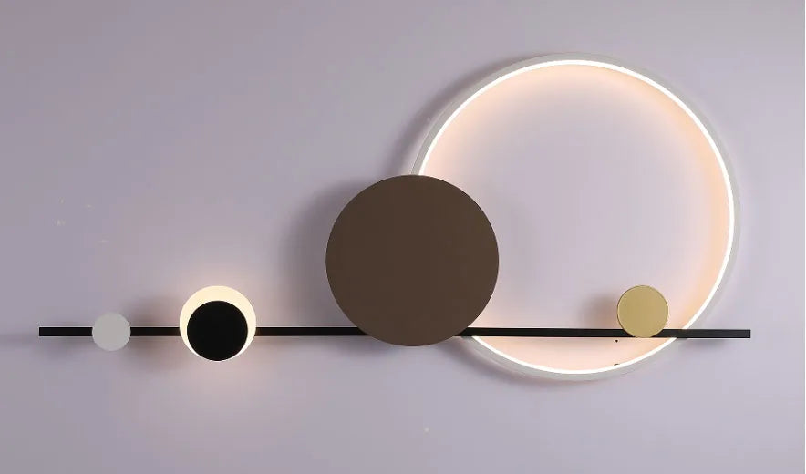 Natália Cercles Métal Multicolore Minimaliste