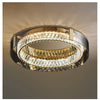 Nexo Anneau Cristal et Métal Chromé Éclatant