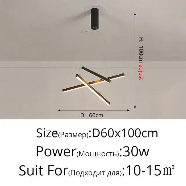 Yëlys Géométrique Métal Doré et Noir Minimaliste