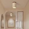 Plafonnier Cylindre Béton Blanc Minimaliste Design Moderne - Salle de Bain Salon Chambre — Thuban