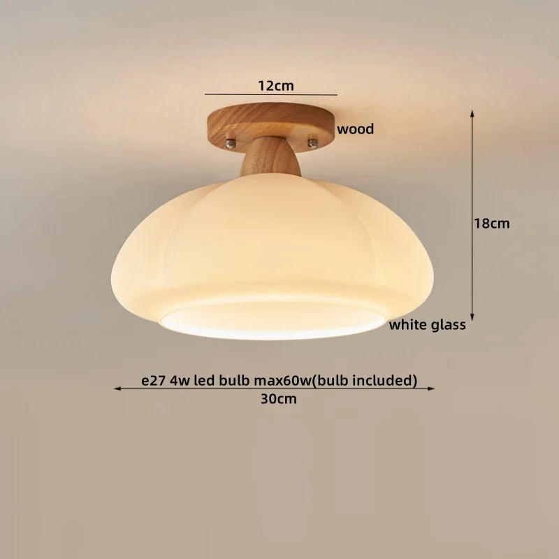 Lumio Vintage Verre Transparent et Bois Naturel