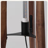 Lampadaire Cylindre Tissu Blanc et Bois Naturel - Salon Bureau Chambre — Canna