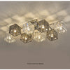 Sofia Cube Cristal et Métal Chromé Art Déco