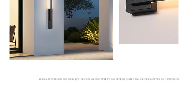 Roya Cylindre Métal Noir Minimaliste J