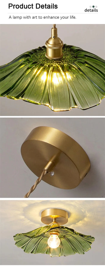 Atinuke Feuille Métal Vert Art Déco