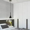 Suspension Cône Métal Noir Mat Minimaliste Design - Cuisine Salon Bureau — Effilé