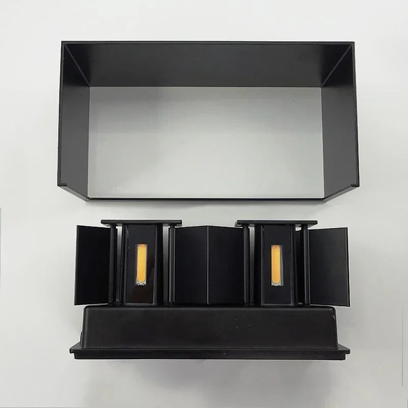 Rectangle Métal Noir Minimaliste — Radium