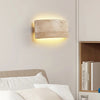 Applique Murale Cylindre Marbre Blanc et Laiton Doré Dorée - Chambre Salle de Bain Salon — Aero