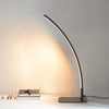 Lampe de Table Arche Aluminium Blanc Minimaliste Design - Chambre Bureau Salon — Arceau