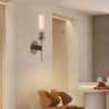 Applique Murale Bloc Verre Texturé Transparent Minimaliste Design Moderne - Chambre Salle de Bain Salon — Ferrara