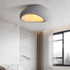 Plafonnier Coquillage Plâtre Blanc Minimaliste Design Moderne - Salle de Bain Salon Chambre — Flambeau
