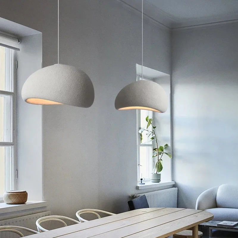 Suspension Nuage Fibre Blanche Minimaliste Design - Chambre Salon Cuisine — Nimbus
