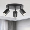 Suspension Rail Cylindres Acier Noir Mat Minimaliste Design - Chambre Salon Cuisine — Réglette