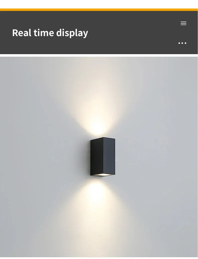 Thora Cylindre Aluminium Noir et Blanc Minimaliste B