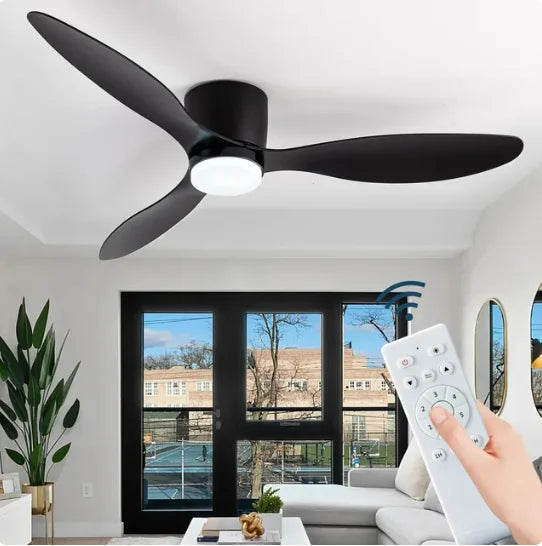 Ventilateur de Plafond Compact avec Éclairage LED