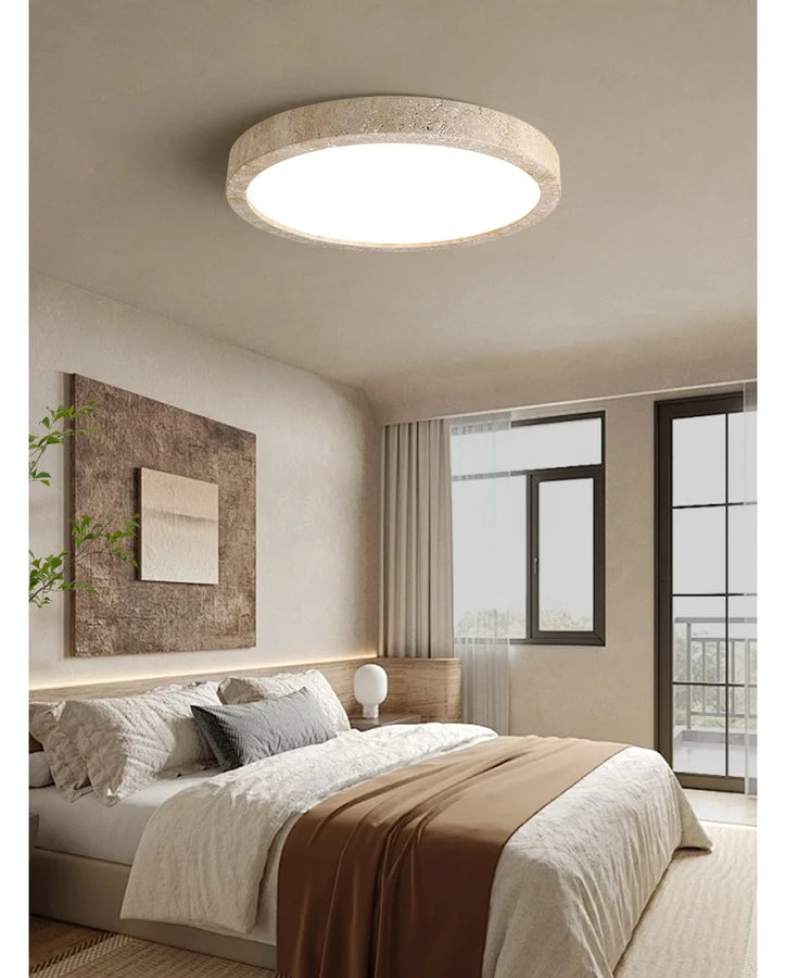 Rasha Anneau Pierre Beige Minimaliste