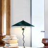 Lampadaire Spirale Métal Noir et Abat-Jour Plissé - Salon Bureau Chambre — Spiro