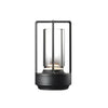 Lampe de Table Cylindre Verre Transparent et Métal Doré - Chambre Bureau Salon — Canna