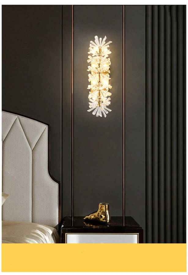Kora Cristal et Métal Doré Éclatant