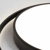 Plafonnier Anneau Métal Noir et Blanc Minimaliste Design Moderne - Salle de Bain Salon Chambre — Platino