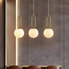 Suspension Dôme Bois Naturel et Métal Bicolore Nordique Design - Cuisine Chambre Salon — Positano