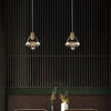 Suspension Cylindre Verre Blanc Art Déco - Chambre Salon Cuisine — Miro