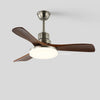 Ventilateur de Plafond Bois 3 Pales avec Éclairage