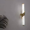 Tela Cylindre Verre Opalin et Métal Bronze