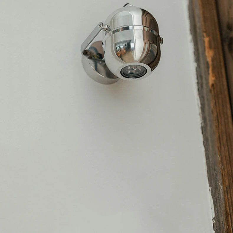 Applique Murale Cylindre Acier Chromé Industriel - Chambre Salle de Bain Salon — Denebola