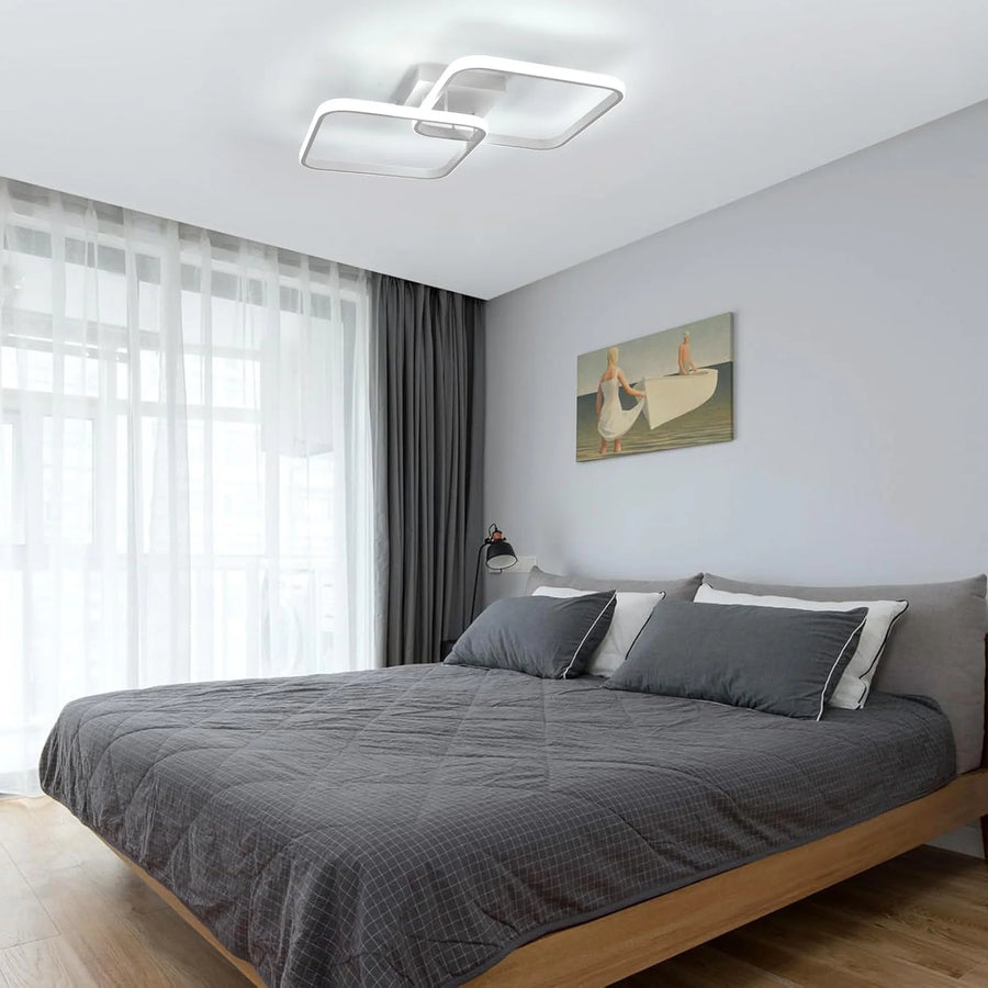 Cëlys Anneaux Aluminium Blanc Minimaliste