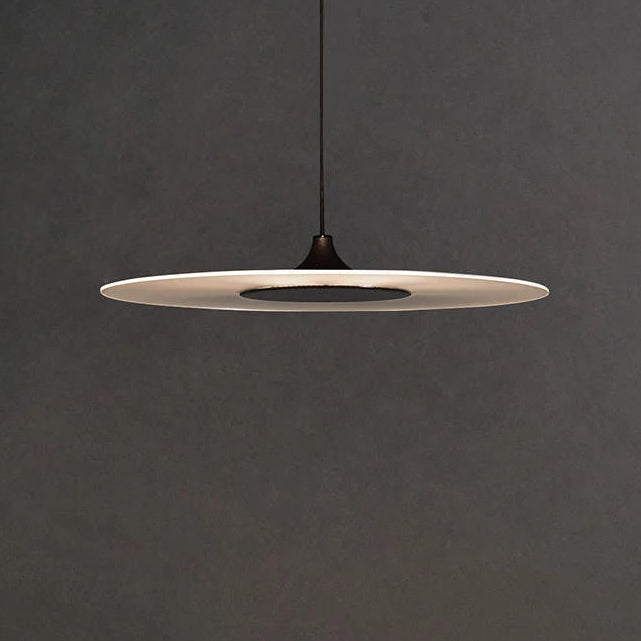 Suspension Disque Métal Blanc Minimaliste Design - Cuisine Salon Salle à Manger — Keiko