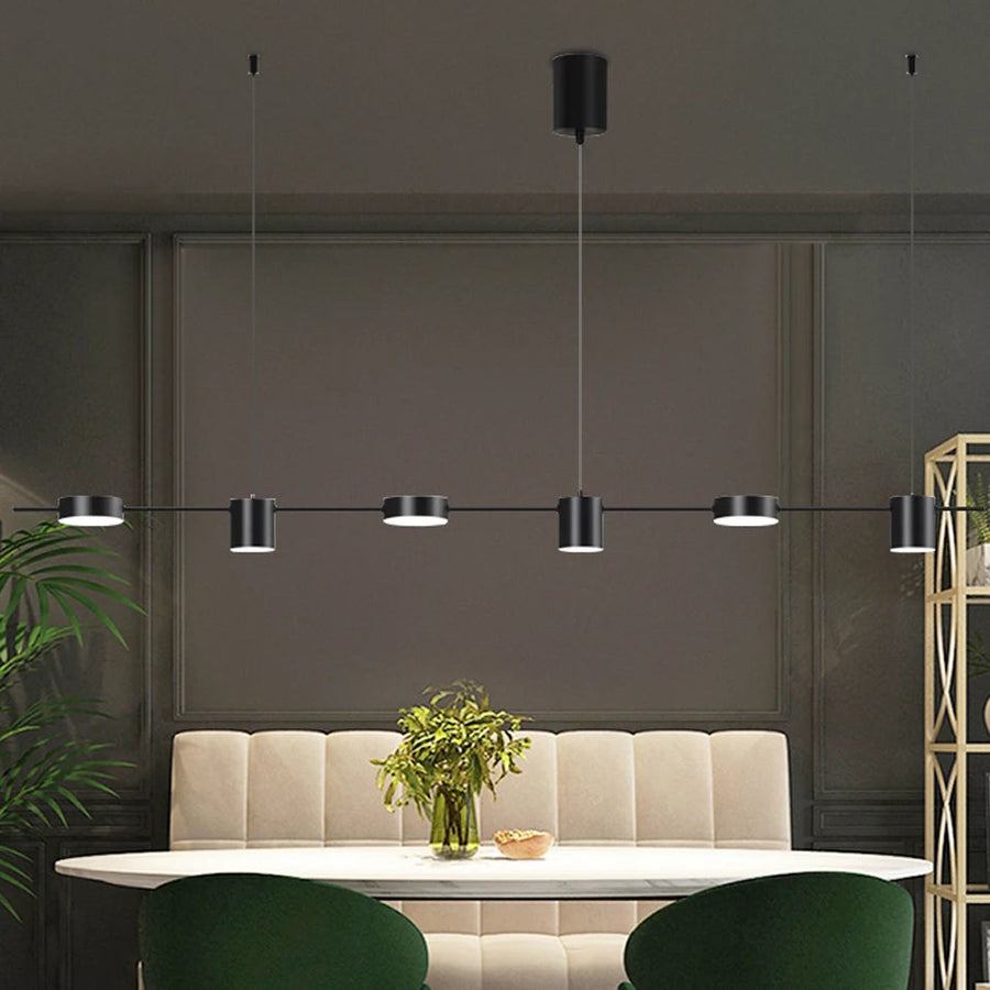 Suspension Laiton Doré Cylindres Multiples Minimaliste Design - Chambre Salon Cuisine — Chiyo