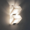 Applique Murale Cubes Marbre Blanc Minimaliste Design Moderne - Chambre Salle de Bain Salon — Oaxaca