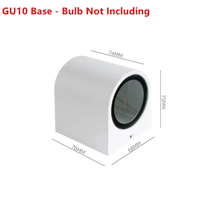 Thora Cylindre Aluminium Noir et Blanc Minimaliste B