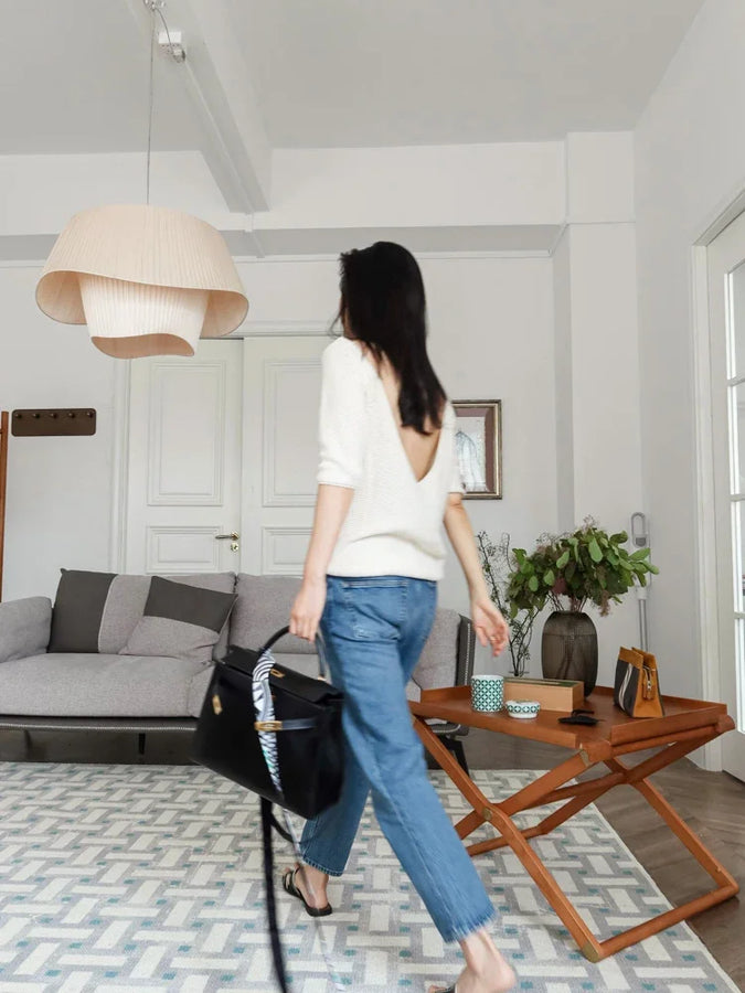 Sela Nuage Tissu Blanc Minimaliste