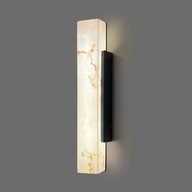 Cylindre Marbre Blanc et Noir Épuré — Moire