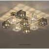 Sofia Cube Cristal et Métal Chromé Art Déco