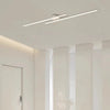 Plafonnier Linéaire Métal Noir Minimaliste Design Moderne - Salle de Bain Salon Chambre — Aase