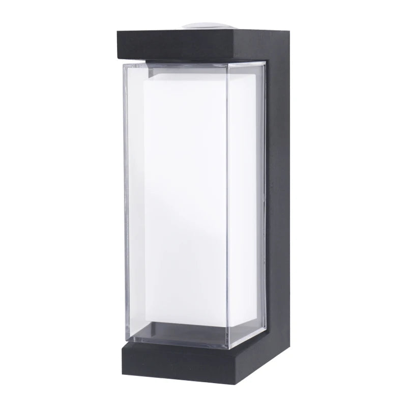 Cylindre Métal Noir et Verre Blanc — Pentos