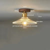 Lumio Vintage Verre Transparent et Bois Naturel