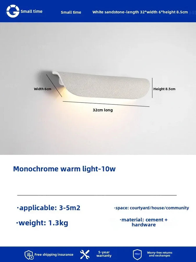 Brav Courbe Aluminium Blanc Minimaliste